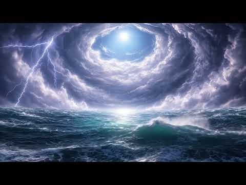 Ambient Space Sounds for Sleep | Eye of the Storm | 2 Hours | Animated |