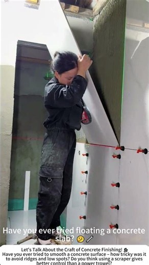 Cement Skimming with a Scraper – The Art of a Level Floor 🧱🛠️