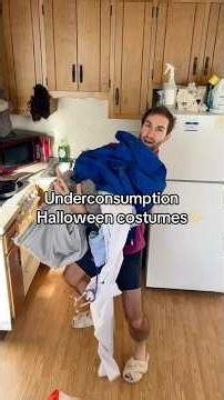 Making Halloween costumes with stuff in my apartment