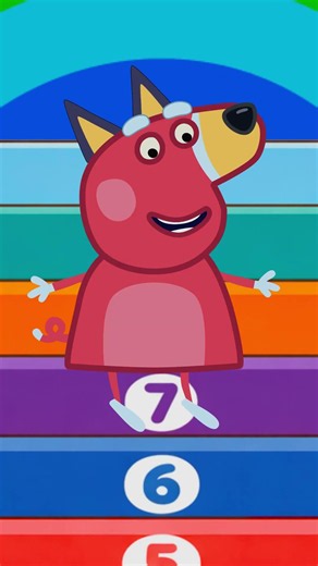 Fun Colorful Counting for Kids🌈#preschool #kidssong #kids