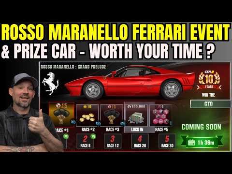 CSR2 Rosso Maranello Event & Prize Car - Any Good?