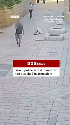 Israeli police arrest man after nun attacked in Jerusalem. #Jerusalem #BBCNews