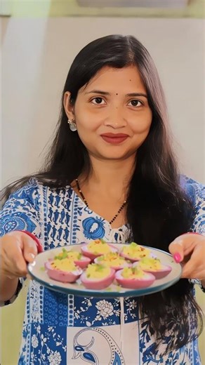 🥚 Beetroot Pickled Egg | 🌸 Natural Pink Egg Without Food Color #shortsfeed #ytshorts