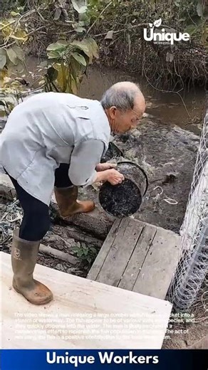Releasing Fish into the Water: A Heartwarming Act of Conservation
