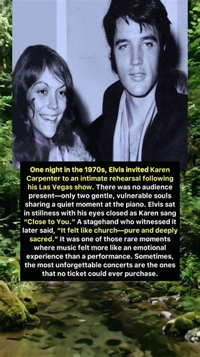Elvis Presley & Karen Carpenter: A Rare Private Piano Moment