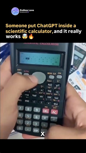 Someone put ChatGPT inside a scientific calculator, and it really works 😍