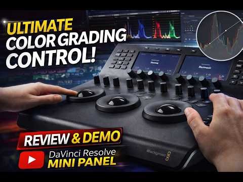 Blackmagic DaVinci Resolve Mini Panel Review | Pro Color Grading Control Surface