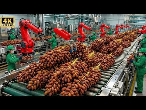 Inside China’s Giant Medjool Date Factory From Young Palm Trees to Perfect Dried Dates Full Process
