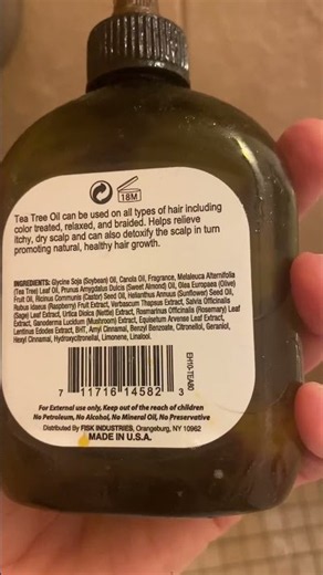 Nourish and stimulate your hairEthereal Nature 99% Natural Hair Oil Blend Tea Tree, 7.10 oz