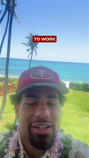 Checkin' in from paradise 🌴 #DeZhaunStribling #nfl #nfldraft #49ers
