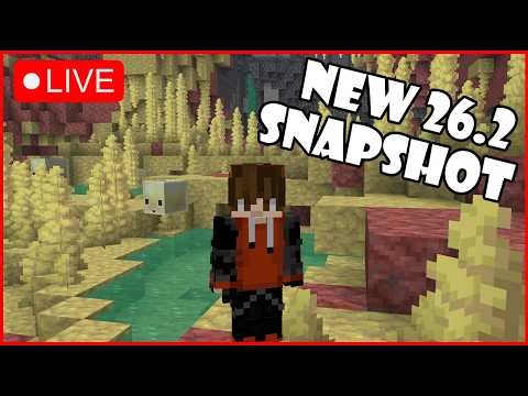 LIVE: NEW 26.2 Snapshot Building Stream - Sulfur Caves #shorts #shortsfeed #minecraft