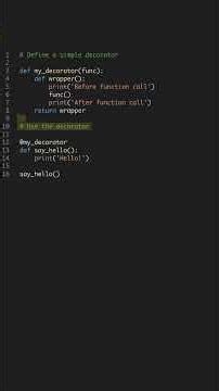 Python Decorators in 60 Seconds - Add Functionality #shorts