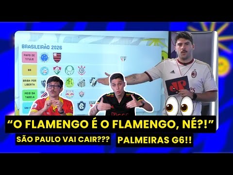 QUEM SERÁ O CAMPEÃO DO BRASILEIRÃO? QUEM VAI CAIR? Confira a TIER LIST que o JP F.C. projetou!!!