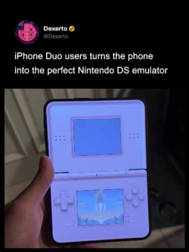A user on X has discovered the perfect use for their new iPhone duo: turning it into a Nintendo DS for the ultimate retro gaming experience. 🎥: X / Nandoprince93 #iPhone #nintendo #gaming