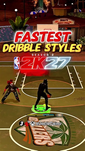 The FASTEST DRIBBLE STYLE for SEASON 2 on NBA 2K27 #2k #nba2k #2k27 #xunclecaino #nba2k27