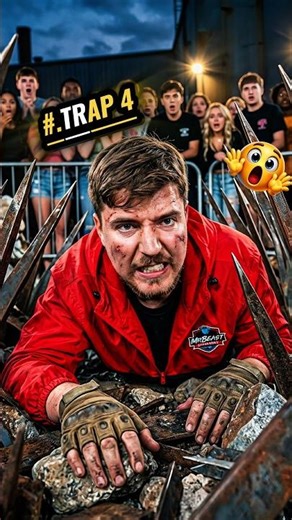 100 People vs World’s Biggest Trap 😨 Only 1 Can Escape! #MrBeast #CrazyChallenge #Trending #Shorts
