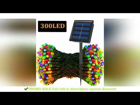 LED Solar String Lights 30/100/300LED 8 Modes Solar Powered Xmas Outdoor Lights Waterproof Starry Ch