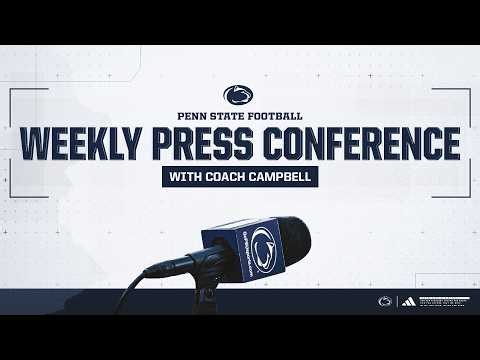 Penn State Football Weekly Press Conference - Week 9
