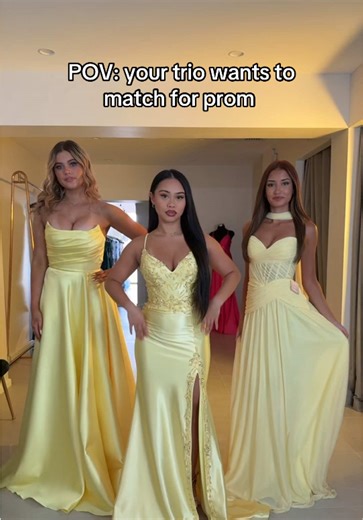 Matching Prom Dresses for Your Trio: A Stylish Guide