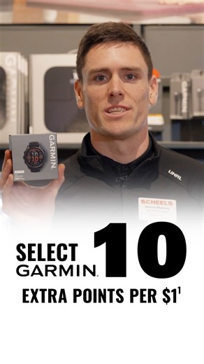 Every mile counts—and so do your points. Earn more and start tracking your success with a Garmin® Smartwatch. On select Garmin® Smartwatches, earn an additional 10 points with SCHEELS VISA. Shop Garmin® Smartwatches: https://www.scheels.com/c/watches/b/garmin/ | Scheels