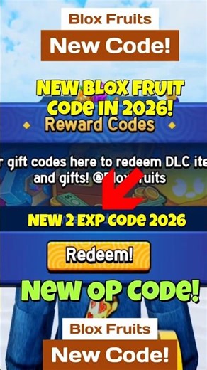 New Blox Fruits Code - New 2x Exp Code for Blox Fruits