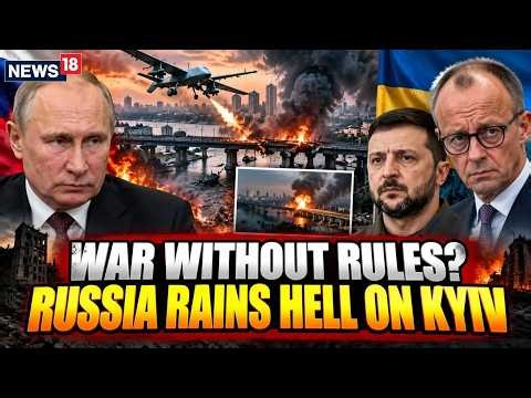 Russia Ukraine War LIVE: Russian Drone HAMMERS Critical Bridge | Kyiv Under Attack |Merz Putin |N18G