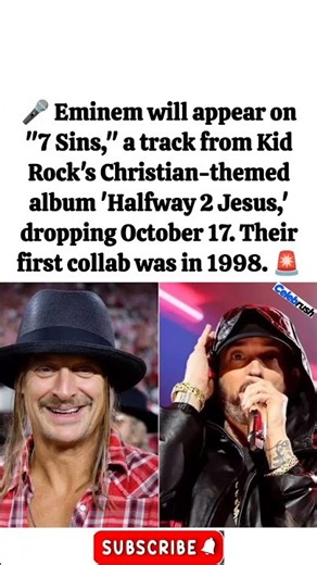 🎤🚨 Eminem & Kid Rock Team Up Again After Nearly 30 Years on "7 Sins"!