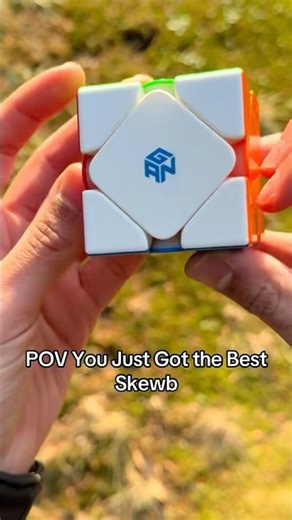 Gan just sent me the Best Skewb! #skewb #cubing #speedcubing #puzzle