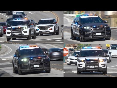 Major Response! San Mateo County Sheriff Transit Police Responding Code 3 to Train Emergency!