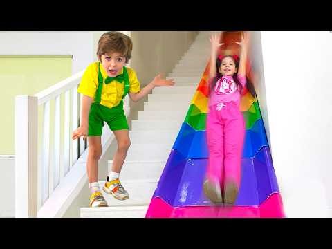 Kids built an amusement park at home