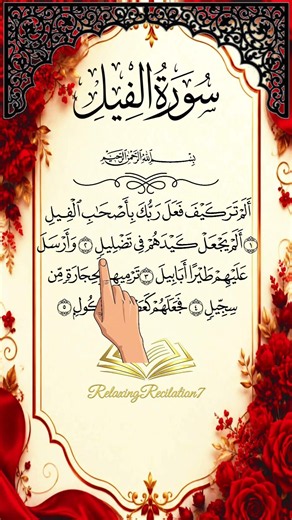 Surah Al-Fil Soothing Quran Recitation #egzonibrahimi #quran #qurantilawat #quranrecitation #fyp