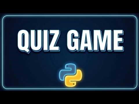 Build a QUIZ GAME in Python | OOP Python Project for Beginners (Step-by-Step)