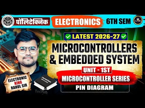 Microcontroller & Embedded System | PIN DIAGRAM 8051 | ELECTRONICS 6TH SEM 2026 - 27 #LIVE