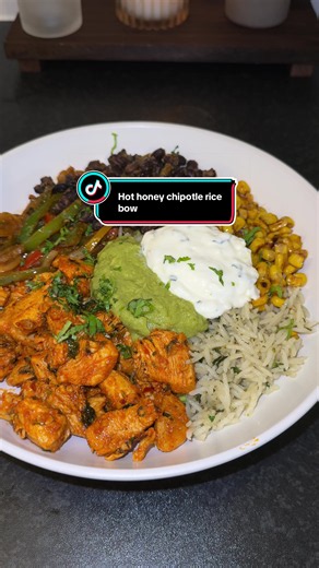 Hot Honey Chicken Chipotle Rice Bowl Recipe