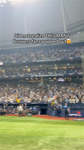 Tropicana Field was over 50% Brewers fans when they won the World Series🤯⚾️ #shorts