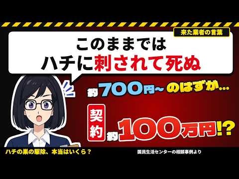 【700円からが約100万円に】「このままでは、ハチに刺されて死ぬ」と言われた人｜ハチの巣駆除の相場と費用（スズメバチ・アシナガバチ・市の無料駆除）
