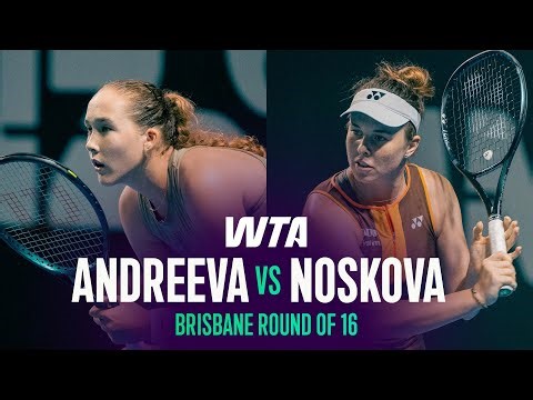 Mirra Andreeva vs. Linda Noskova | 2026 Brisbane Round of 16 | WTA Match Highlights