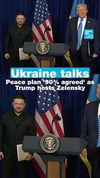 Ukraine talks: Peace plan '90% agreed' as Trump hosts Zelensky • FRANCE 24 English