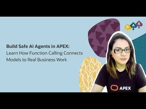 Build Safe AI Agents in APEX: Learn How Function Calling Connects Models to Real Business Work