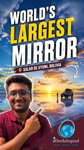 World’s Largest Mirror? 🤯 | Salar de Uyuni, Bolivia 🇧🇴 #travel #tamiltraveller #travelvlog