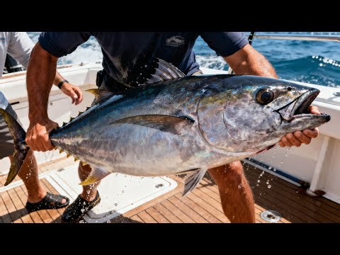Watching Tuna Get Perfectly Cleaned and Cut 🎣🐟