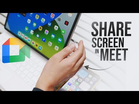 How to Use iPad Share Screen Google Meet (tutorial)