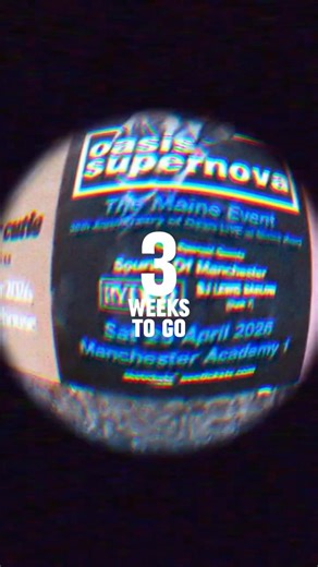 3 WEEKS TO GO! Maine Road 30th Anniversary - Oasis Supernova - Manchester Academy #oasissupernova