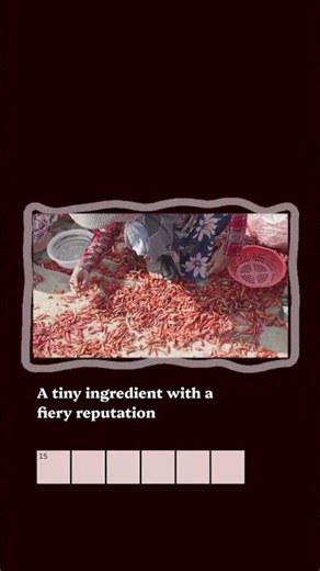 Crossword clue: a tiny ingredient with a fiery reputation