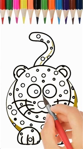 How To Draw Cute & Easy Tiger Drawing for Kids #drawing #easydrawing #coloring #art