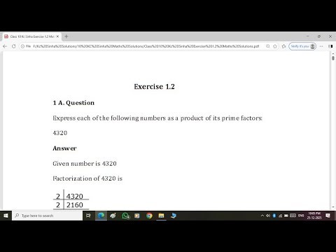 Class 10 Exercise 1.2 Kc Sinha Maths Solutions | Chapter 1: Real Numbers | Kc Sinha Mathematics