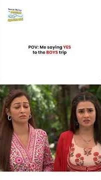 POV Me saying yes to the boys trip ! #tmkoc #funny #jethalal #daya #shortsfeed