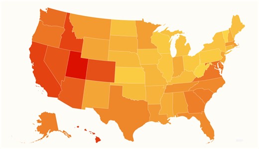 Map Shows Where Americans Are Falling Behind on Debt Payments