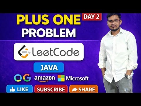 Plus one problem In java 30 days DSA Channellges #javaprogramming #codingforbeginners #dsa #coding