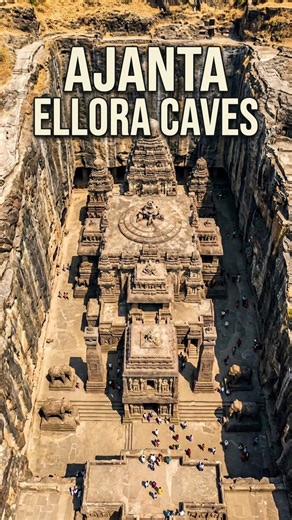 Ajanta & Ellora - India's Most Impossible Caves🤯✨ | #ajantaelloracaves #ancient #ancientarchitecture